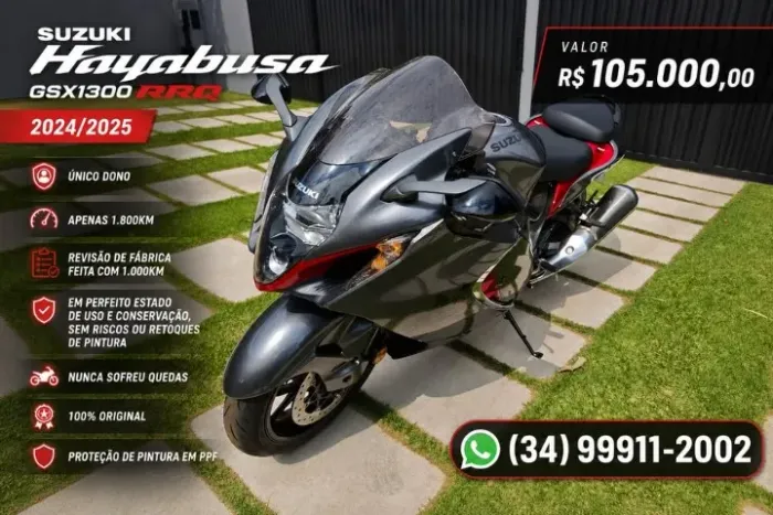 SUZUKI HAYABUSA RRQ GSX1300 baixo km