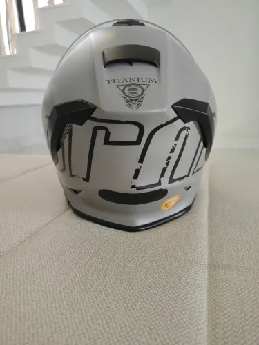 CAPACETE MORMAII TITANIUM CINZA FOSCO