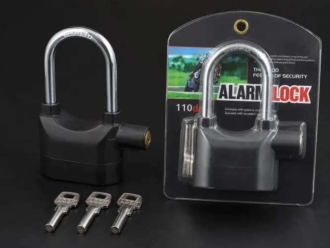 Cadeado com Alarme para Moto, Bicicleta e Portão