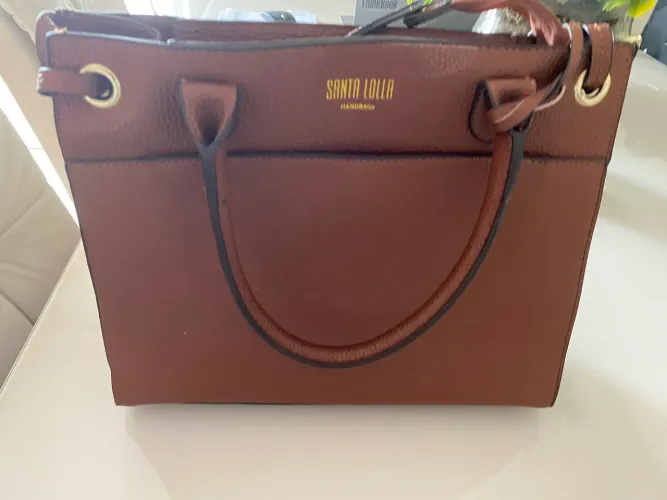 Bolsa Santa Lolla estruturada caramelo