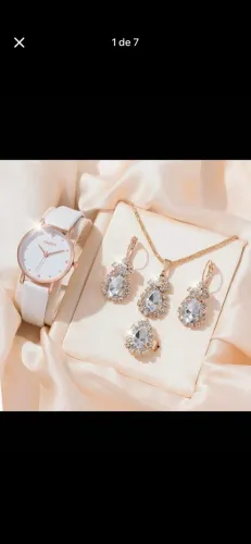 Conjunto relógio feminino