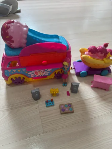 Polly Pocket Carro de Carnaval - Carro de Sorvete