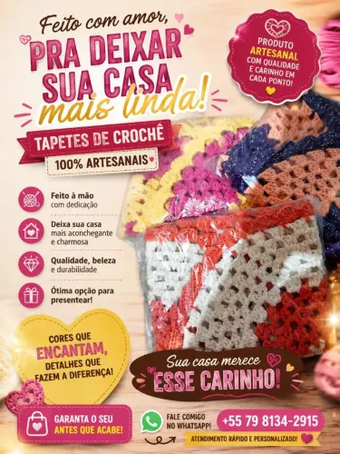 Tapete de crochê