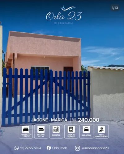 JACONÉ, ORLA 23 IMOBILIÁRIA VENDE! EXCELENTE CASA PRONTA PARA MORAR!