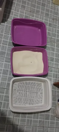 Caixa de areia para gatos grande