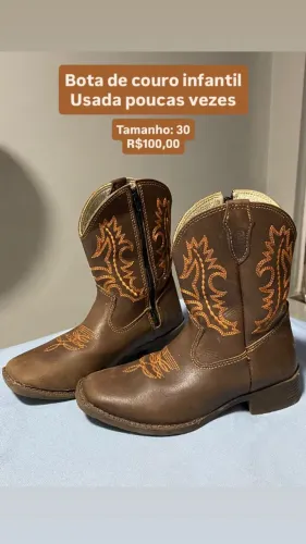 Bota texana tamanho 30