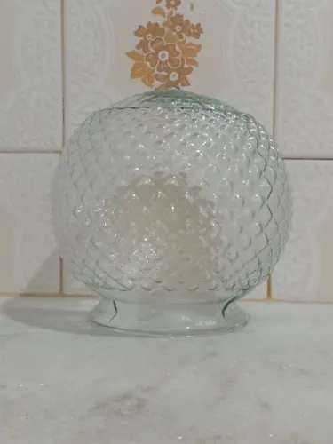 Cúpula de vidro globo bico de jaca incolor lustre luminária