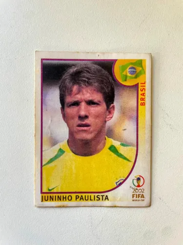 Figurinha Rara Juninho Paulista Copa Do Mundo 2002 Original Ótimo Estado