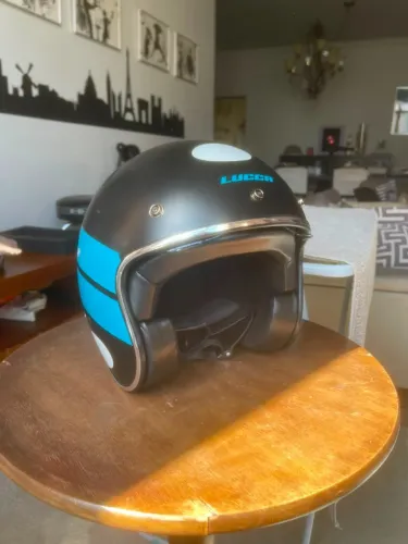 Capacete Lucca Sublime Tam. 58 (M) - NOVO, Nunca Usado - c/ Viseira Bolha