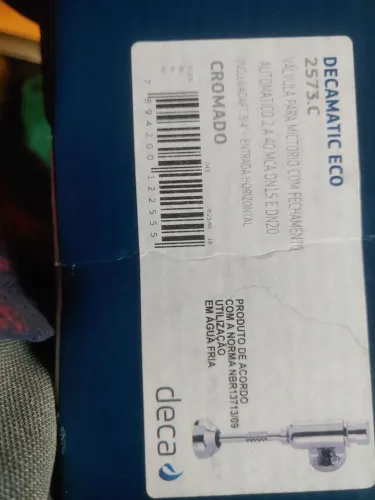 Válvula para mictório deca