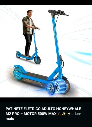 Patinete elétrico M2 pro 500