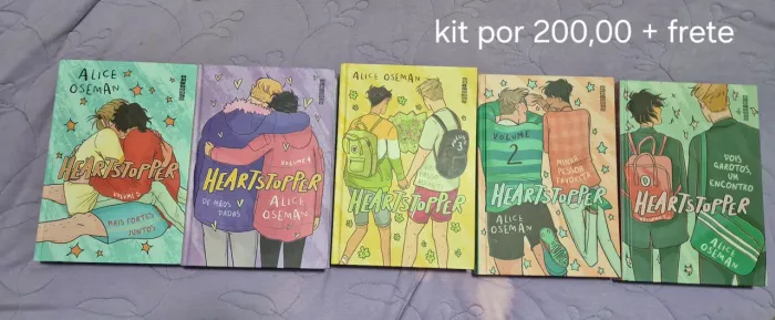 Coleção Heartstopper 5 livros + 2 extras