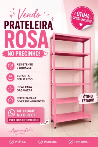 Prateleira Rosa