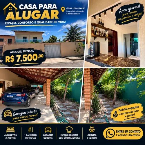 CASA DUPLEX PARA ALUGAR NO CENTRO DO EUSÉBIO