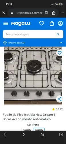 Fogão 5boca Itatiaia