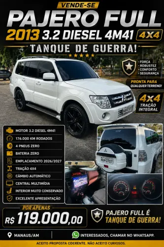 Mitsubishi Pajero HPE Full 3.2 4X4 T.i.dies. 5P AUT 2013