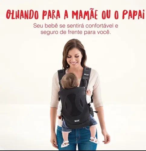 canguru nuk supreme comfort 4 em 1 para bebês até 12 kg
