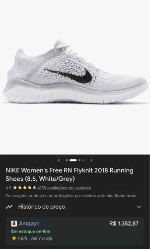 Tênis NIKE Free RN Flyknit 2018 Running Shoes