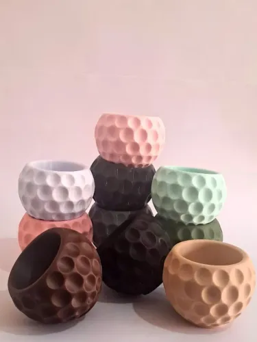 Vaso Decorativo Moderno Suculentas Cachepô Minimalista Mesa Escritório Sala