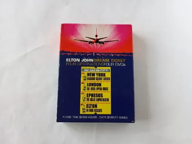 DVD Elton John Dream Ticket Four Destinations - Box com 4 dvds - Made in USA