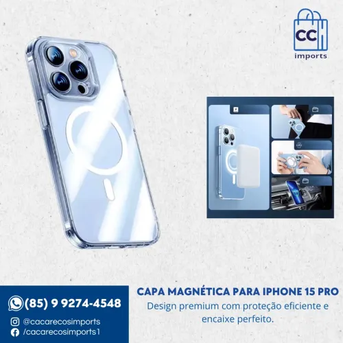 Capa para Iphone 15 pro Magnetic