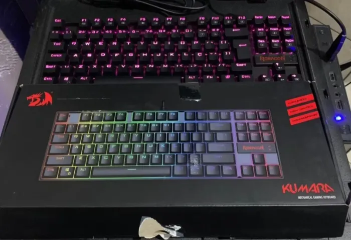VENDO TECLADO GAMER REDRAGON KUMARA, MOUSE COM FIO LOGITECH G203, SSD NVME 3.0 ATÉ 3000