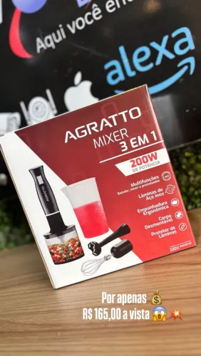 Mixer 3 em 1 - Agrato - produto novo com Garantia!