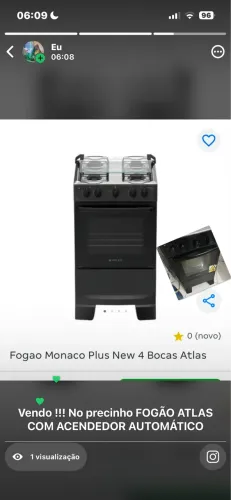 Fogão ATLAS SEMI NOVO