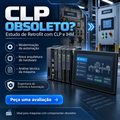 Dimensionamento de CLP e IHM para Máquina Industrial