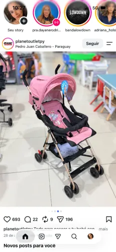 Carrinho dobrável (em excelente condições)