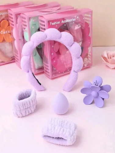KIT SKINCARE E MAQUIAGEM LILÁS