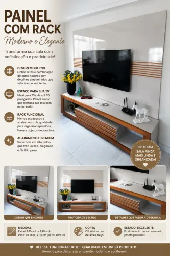 Painel com Rack
