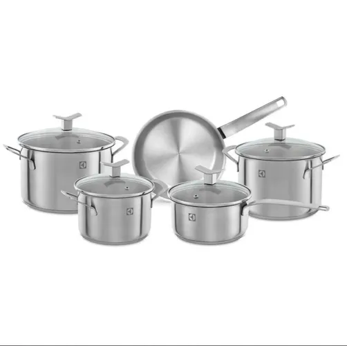 Jogo de panelas inox 5 peças Eletrolux 