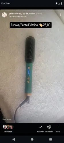 Pente alisador elétrico 