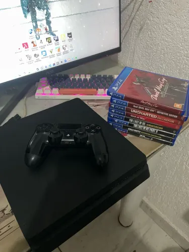 PLAYSTATION 4 SLIM 1TB COM JOGOS