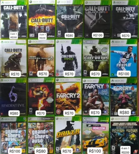 Jogos Xbox 360 originais 