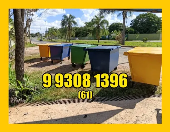 Container Lixeira 1200L industrial - solucao definitiva