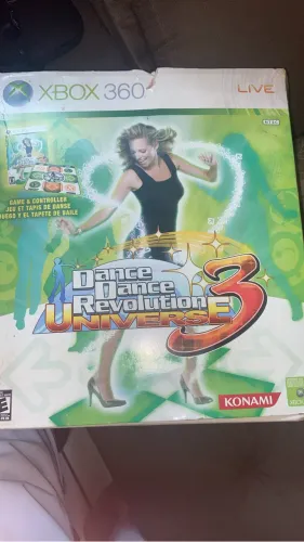 Xbox 360 Dance Dance Revolution Universe 3 Original + Tapete de Dança em Bom Estado