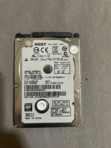 HD HGST 500GB SATA 2.5 5400RPM