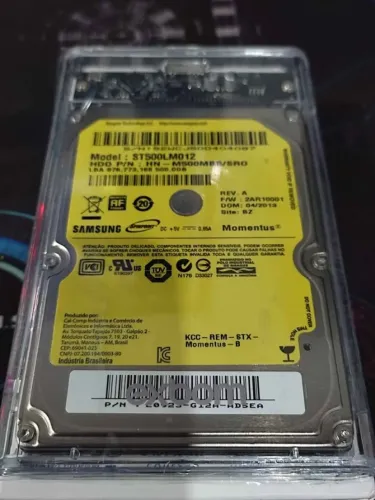 HD externo 500gb - 100% nos programas (entrega grátis até 10km)