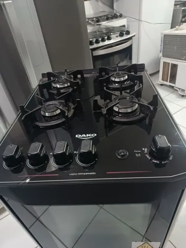 Fogão automático mesa de vidro semi novo