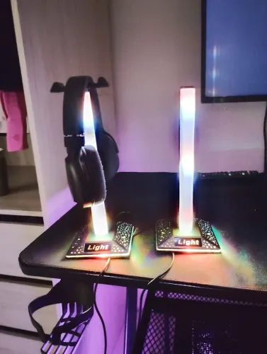 Suporte para Headset Par RGB Gamer