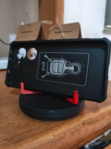 Suporte de mesa para celular compacto
