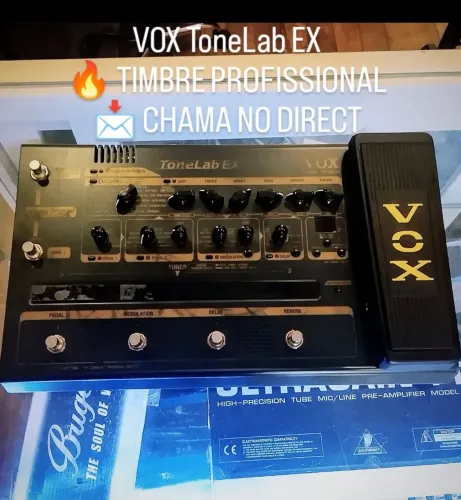 Pedaleira guitarra Vox Tonelab. Com fonte.