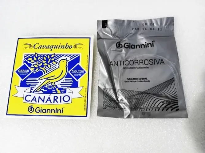 Jogo de Cordas Para Cavaquinho Canário Giannini Aço