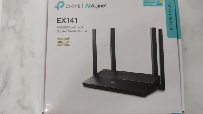 Roteador TP Link EX141 WiFi 6 Gigabit Dual Band