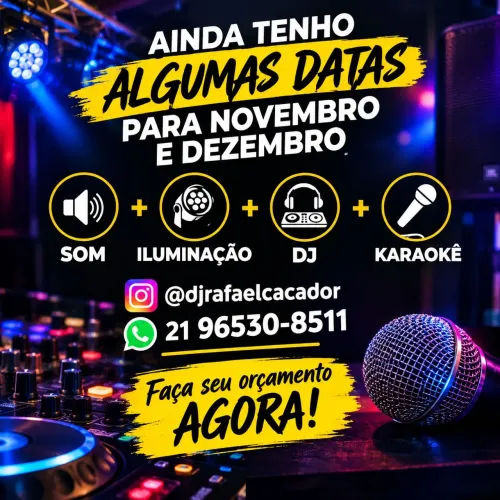 Som com DJ e karaokê
