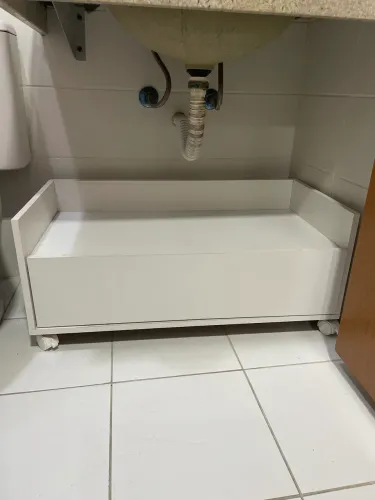 Móvel Gaveteiro branco organizador
