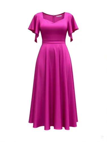 Vestido de festa fucsia