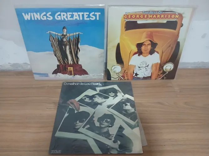 Disco vinil Wings Lou Reed e George Harrison 